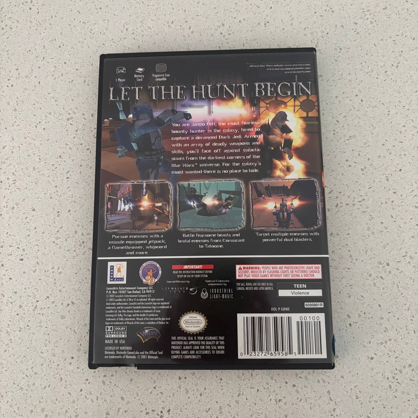 Star Wars Bounty Hunter, Nintendo GameCube NTSC