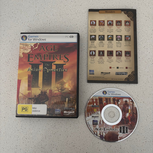 Age of Empires 3 The Asian Dynasties Expansion Pack, Windows Game PAL