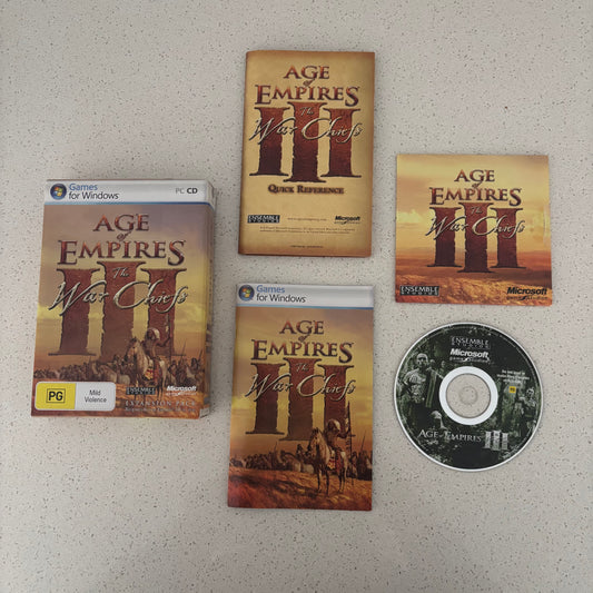 Age of Empires 3 The War Chiefs Expansion Pack, Windows Game PAL