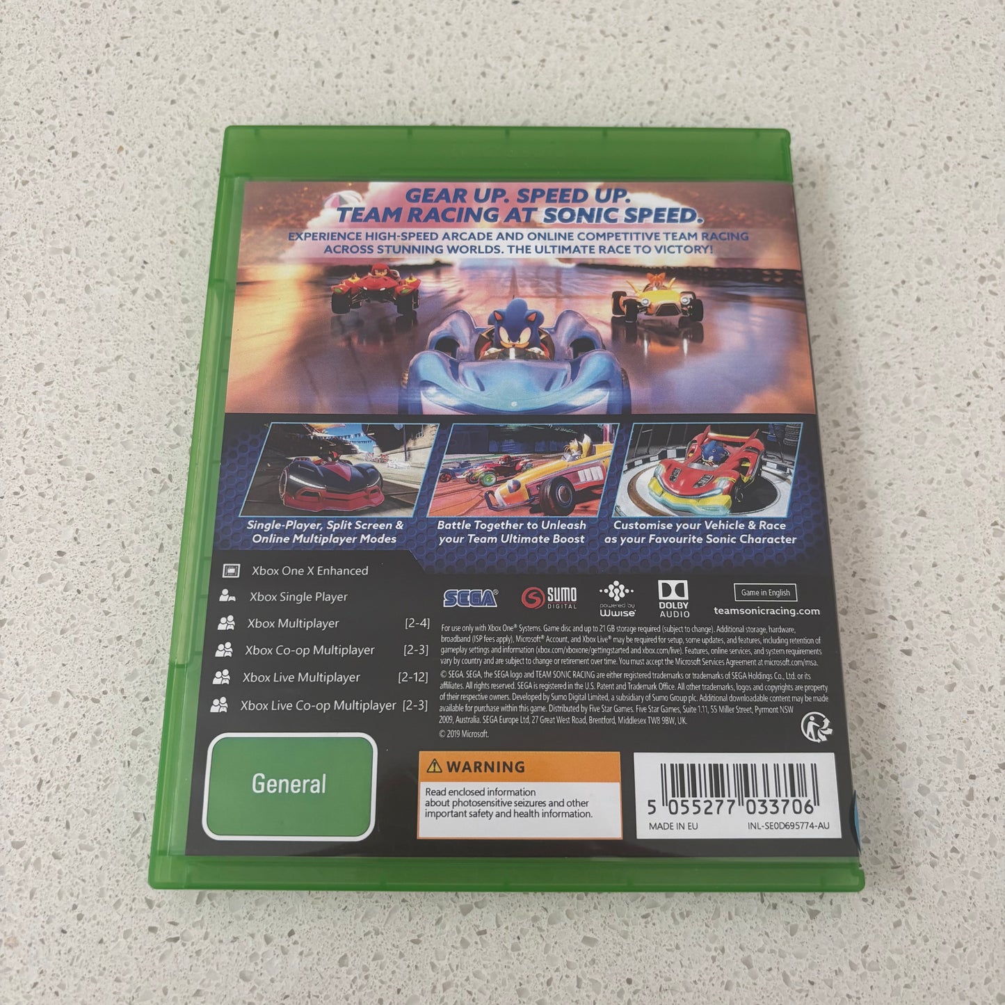 Team  Sonic Racing, Xbox One PAL