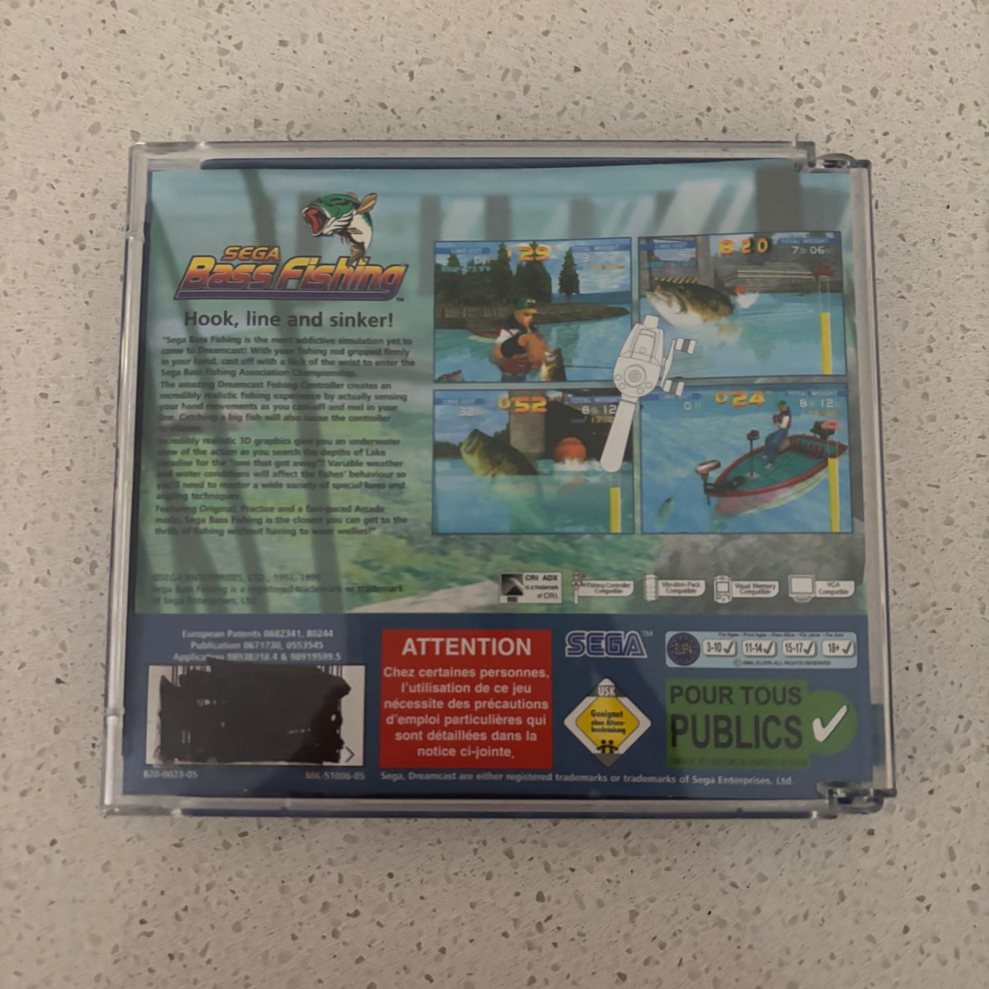 Sega Bass Fishing, Dreamcast PAL