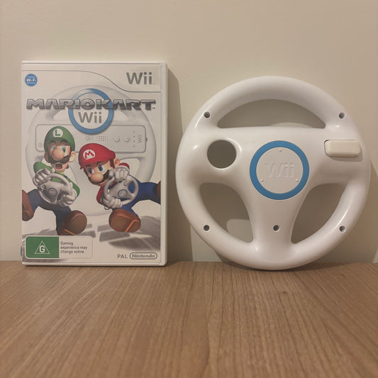 Mario Kart Wii w/Wii Wheel, Wii PAL