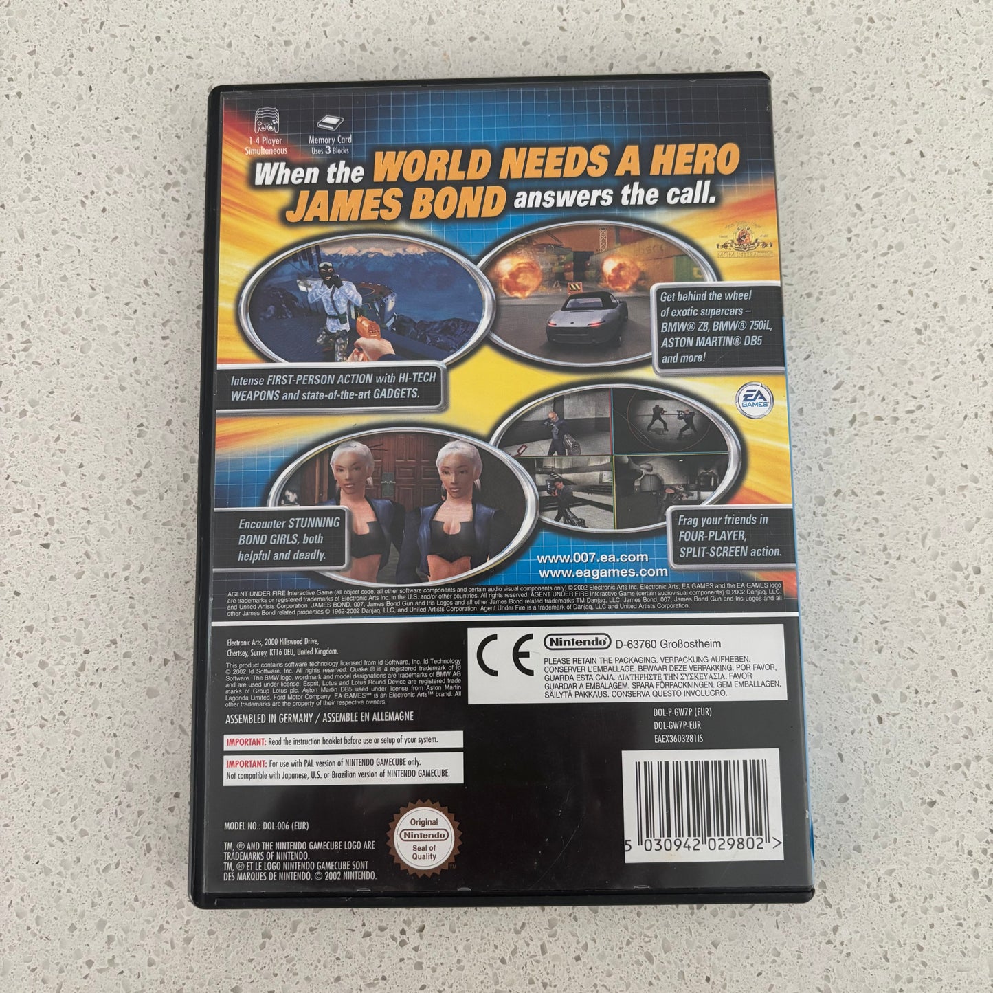 James Bond 007 Agent Under Fire, Nintendo GameCube PAL