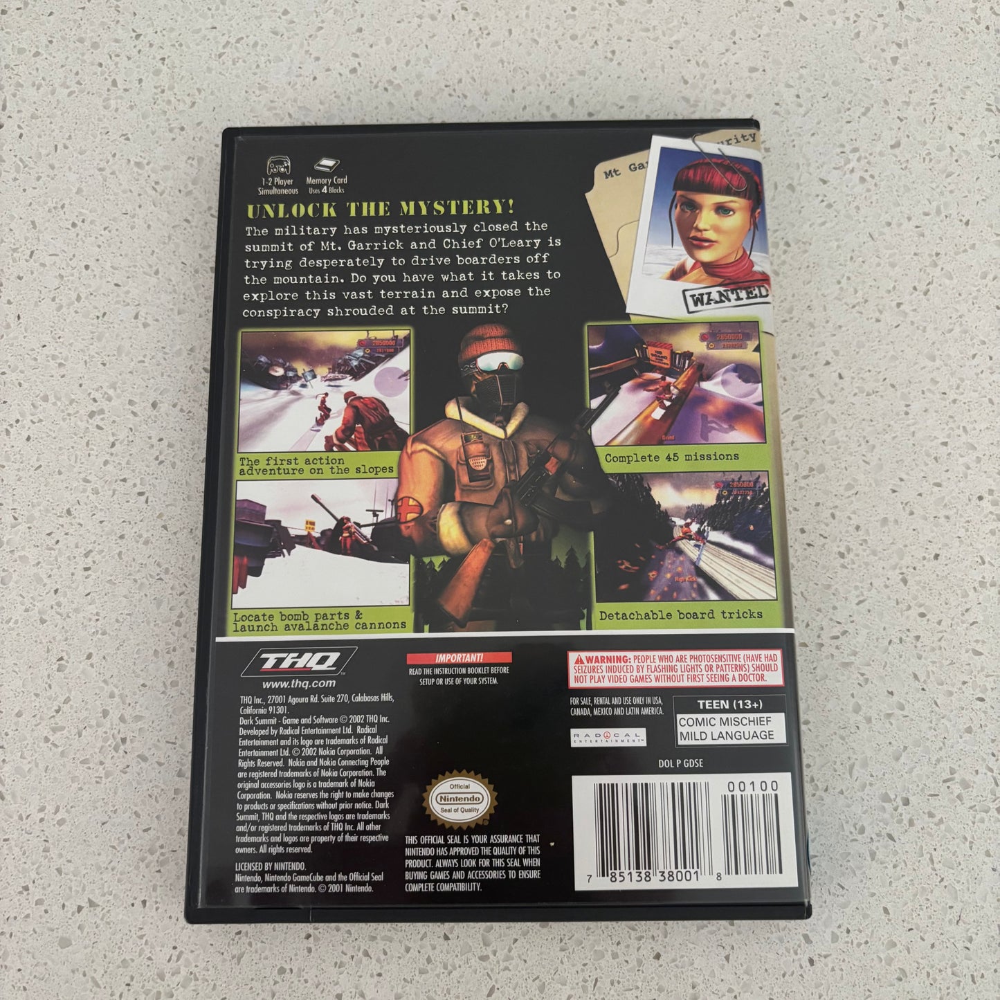 Dark Summit, Nintendo GameCube NTSC