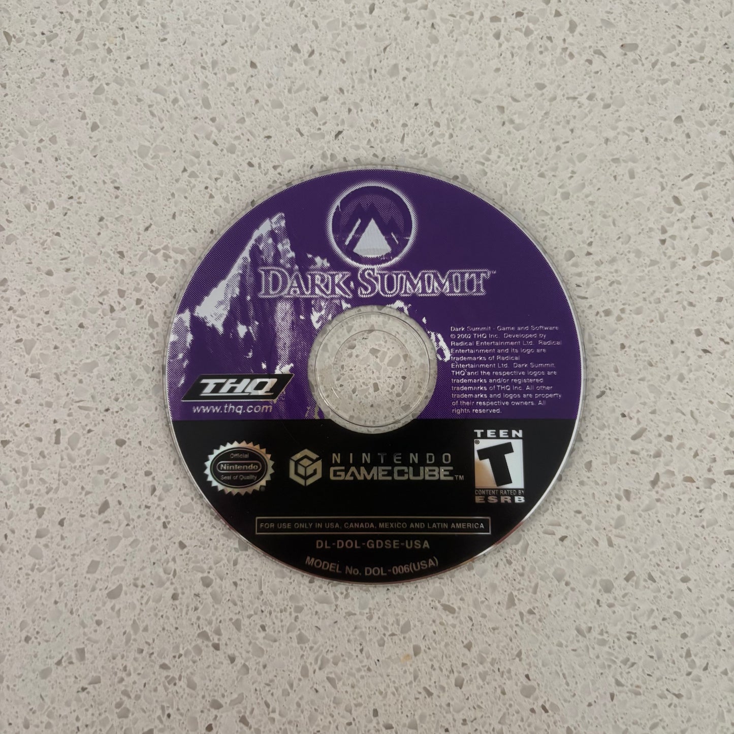 Dark Summit, Nintendo GameCube NTSC
