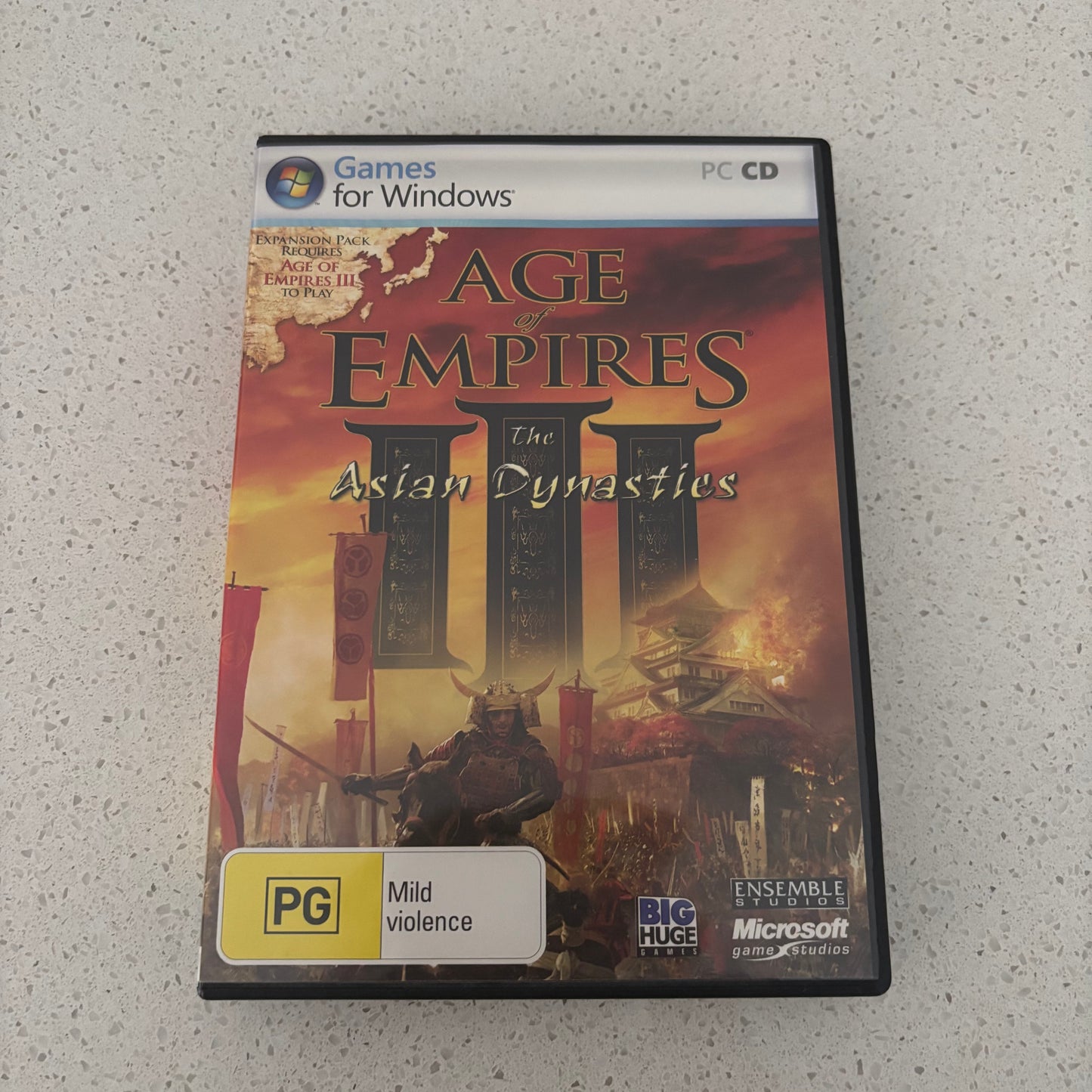 Age of Empires 3 The Asian Dynasties Expansion Pack, Windows Game PAL