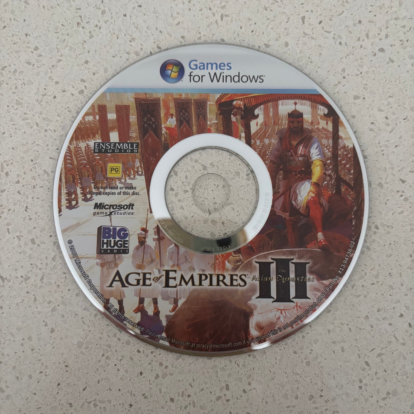 Age of Empires 3 The Asian Dynasties Expansion Pack, Windows Game PAL