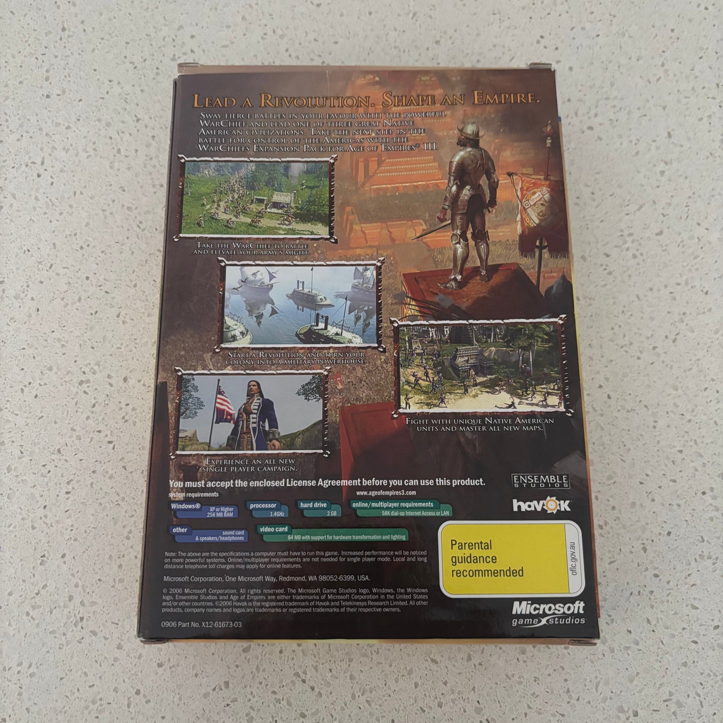 Age of Empires 3 The War Chiefs Expansion Pack, Windows Game PAL