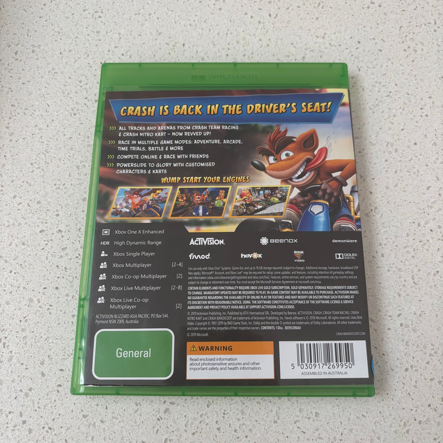 Crash Team Racing Nitro Fueled, Xbox One PAL