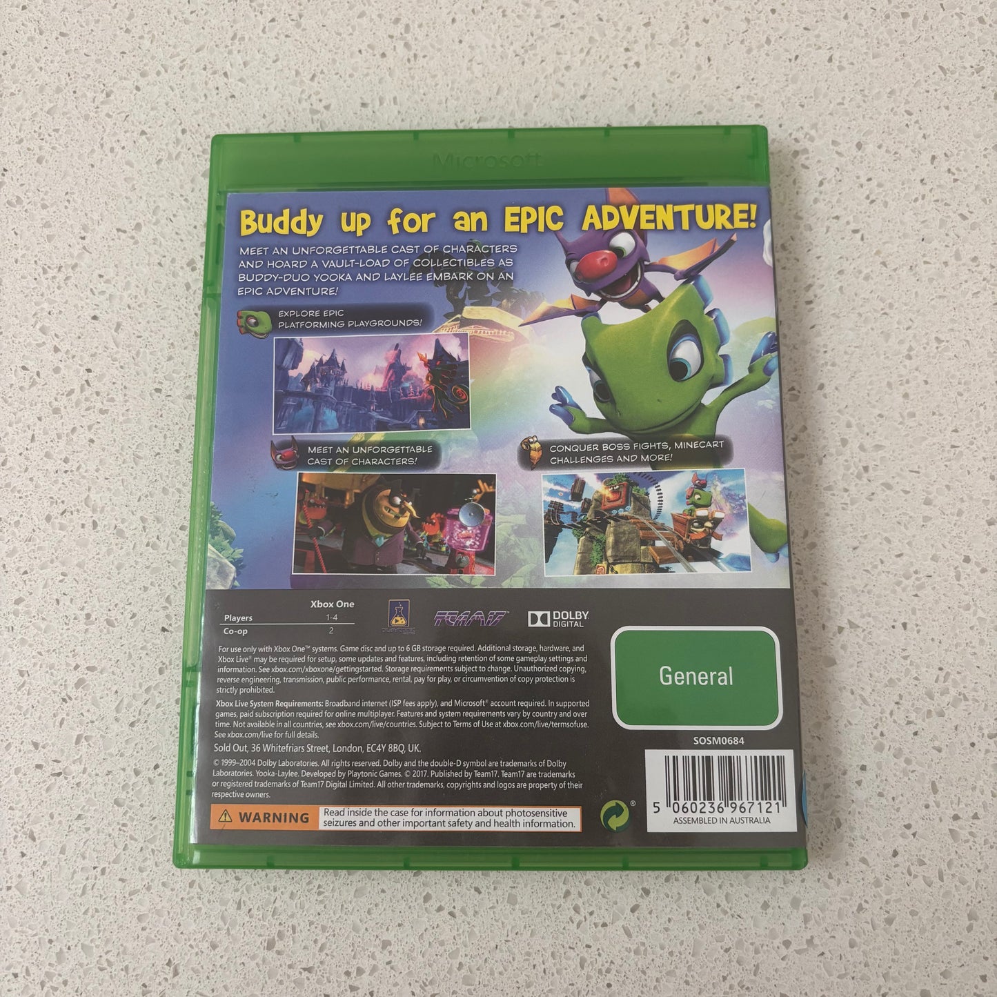 Yooka-Laylee, Xbox One PAL