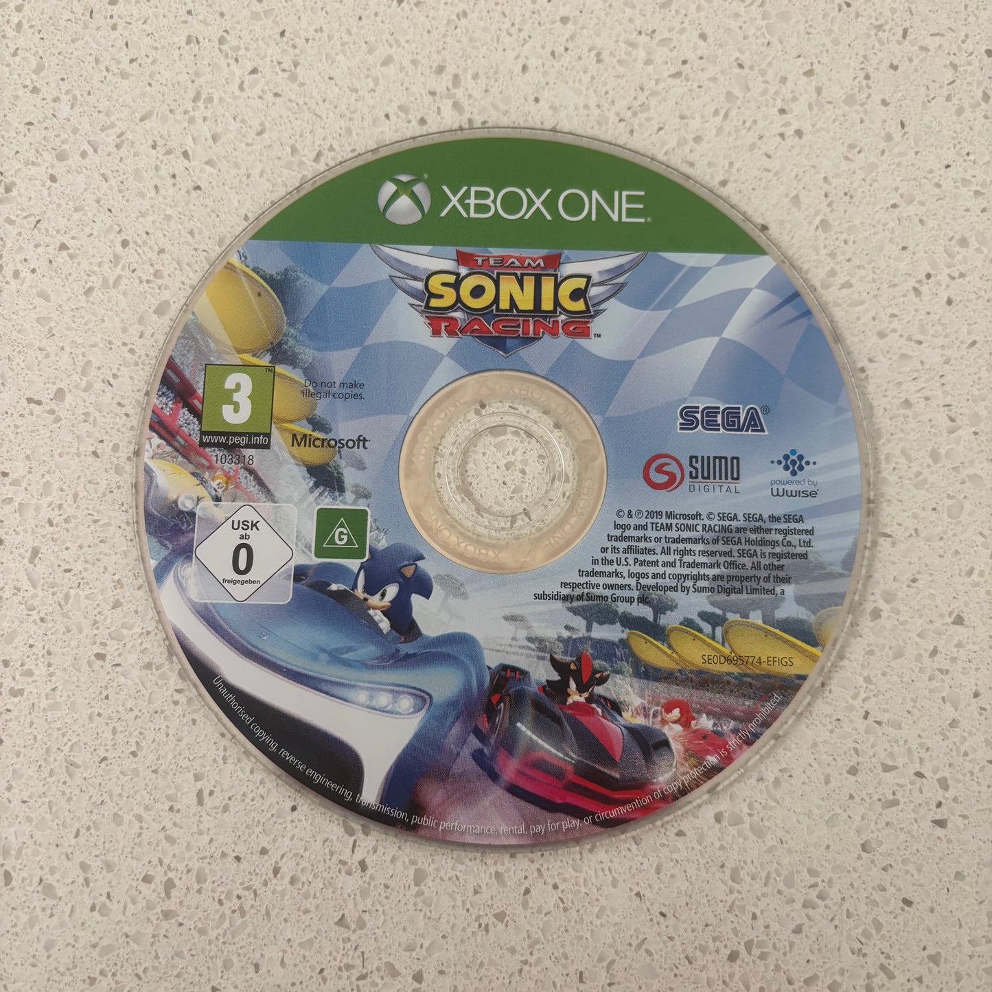 Team  Sonic Racing, Xbox One PAL