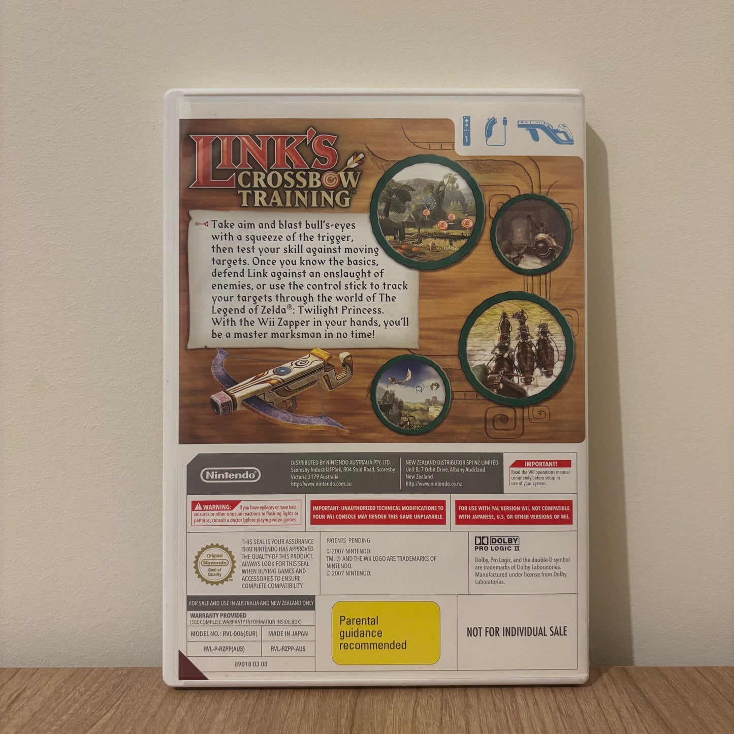 Link's Crossbow Training w/ Wii Zapper, Wii PAL