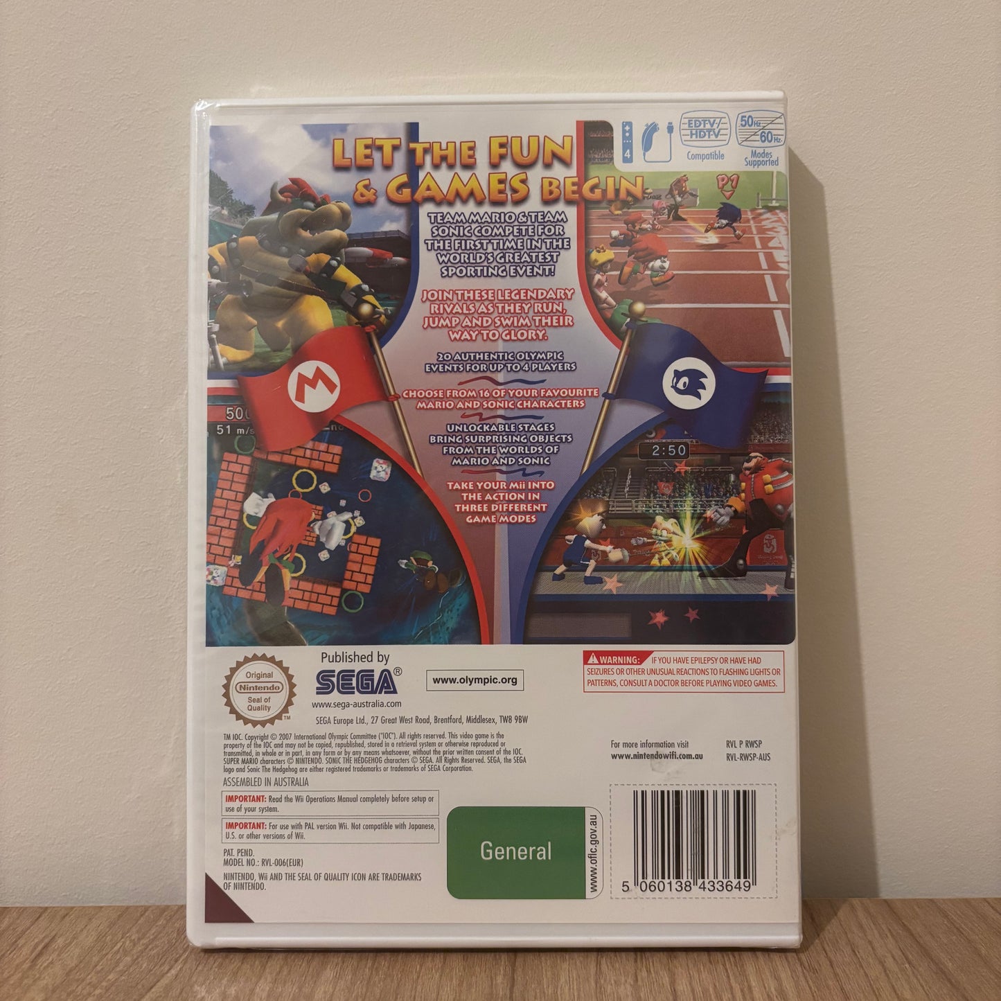 Mario & Sonic at the Olympic Games, Sealed, Wii PAL